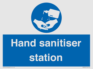 Hand sanitiser station